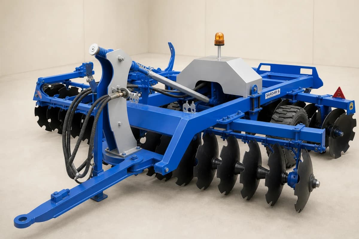 Manufacturing detail of the Centre Tyre Harrow